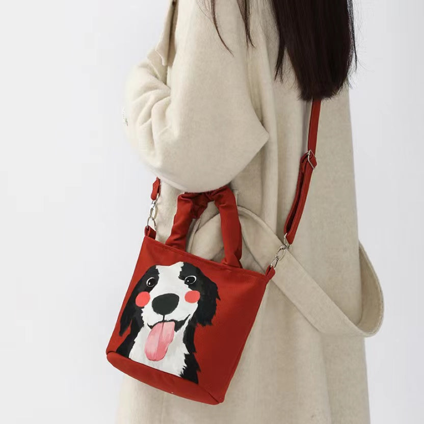 Smiling Puppy Sling Bag
