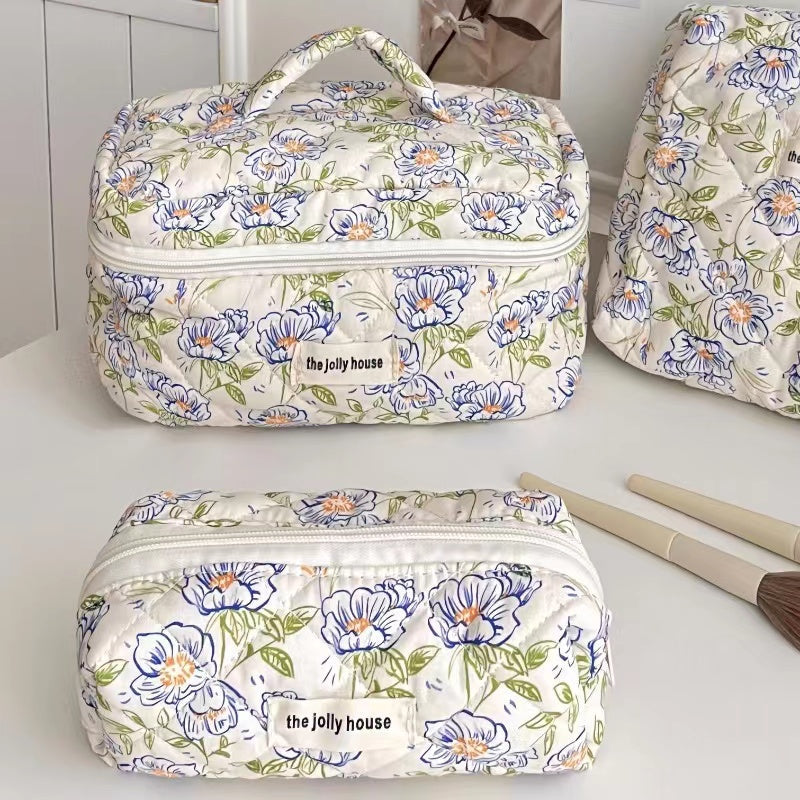 Fresh Flowers Bag within Blue