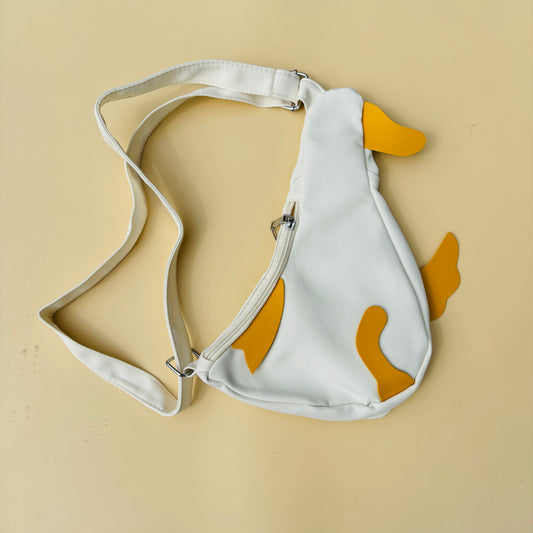 cute duck bag within white