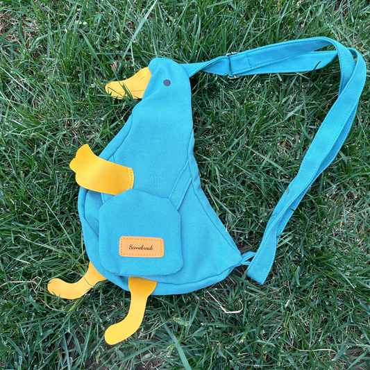 cute duck bag within Blue
