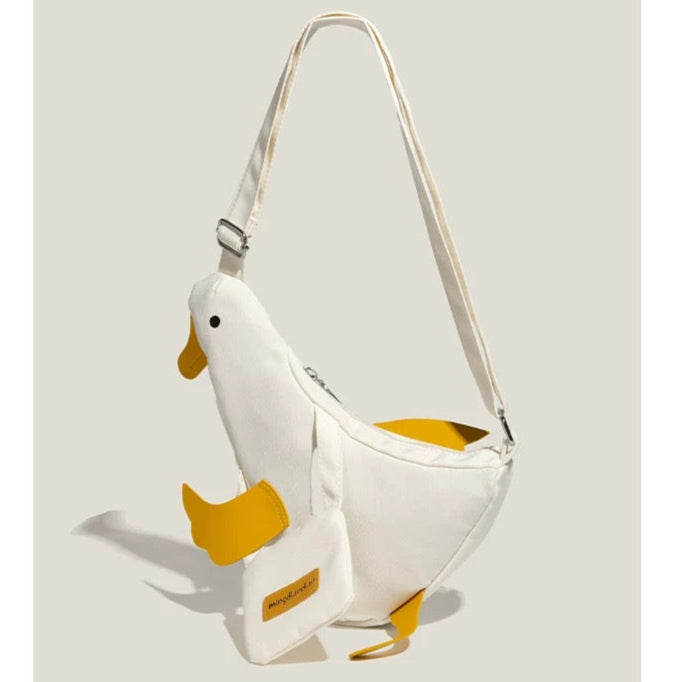 cute duck bag within white