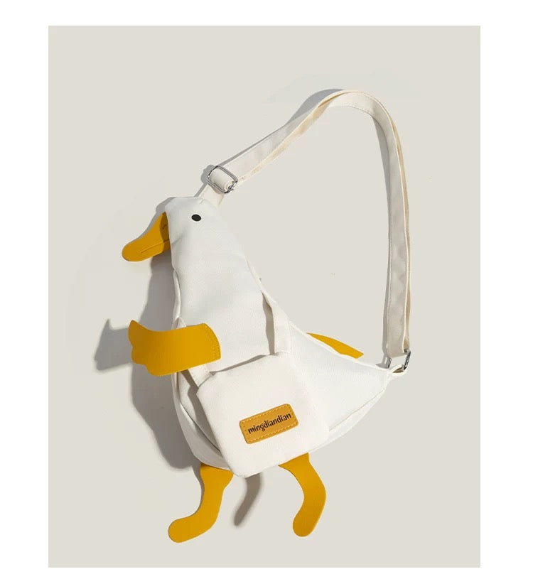 cute duck bag within white