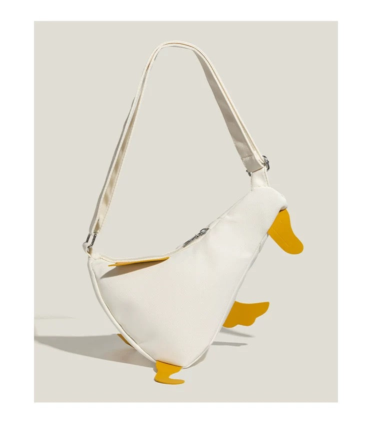 cute duck bag within white