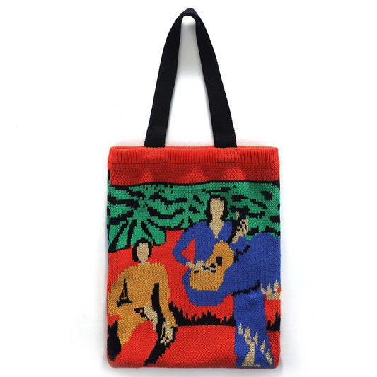 Artist woven bag