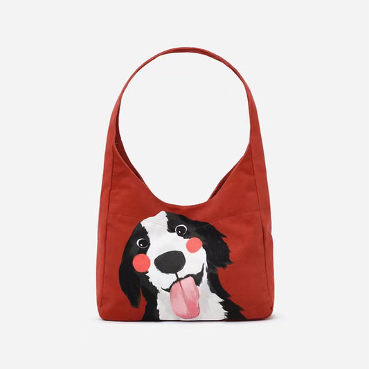 Smiling Puppy Shoulder Bag