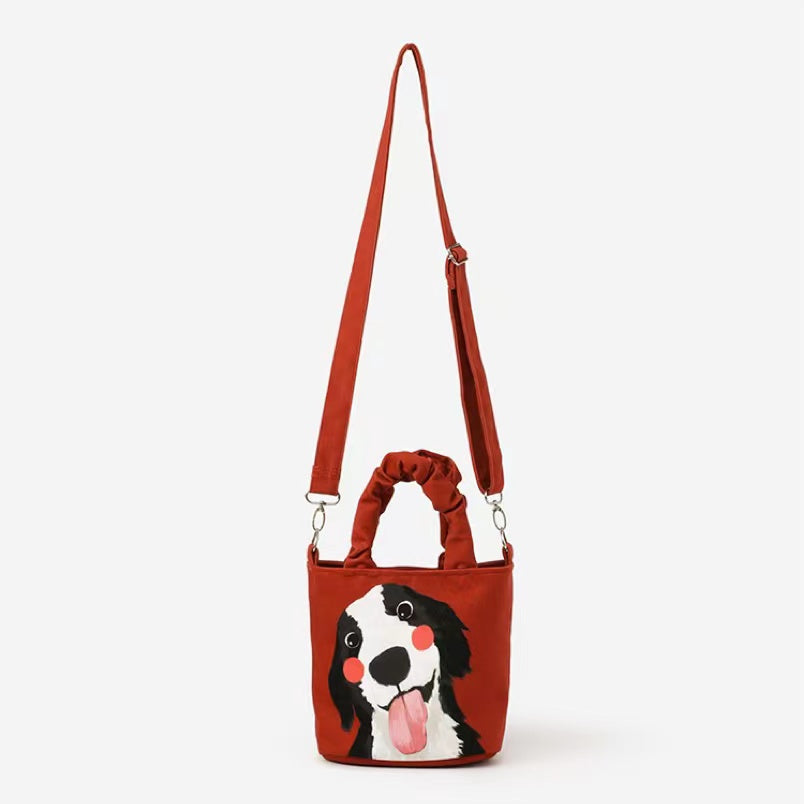 Smiling Puppy Sling Bag