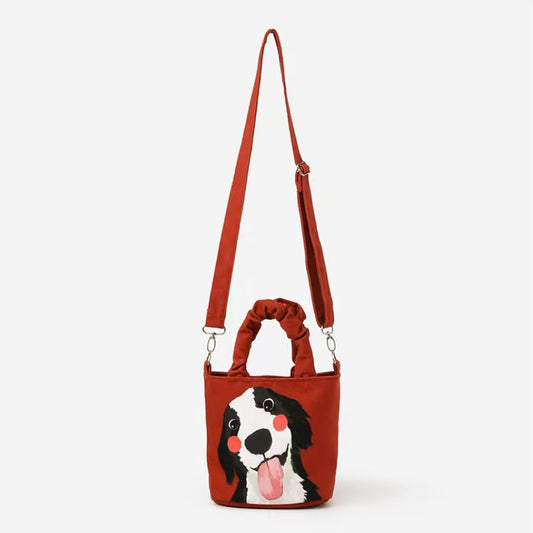 Smiling Puppy Sling Bag