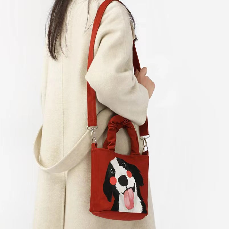 Smiling Puppy Sling Bag