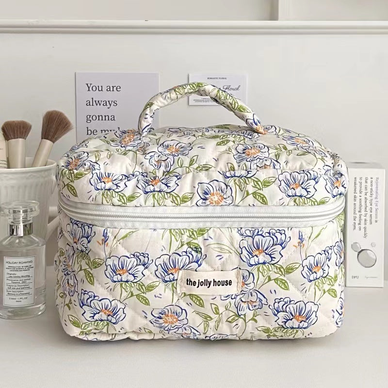 Fresh Flowers Bag within Blue