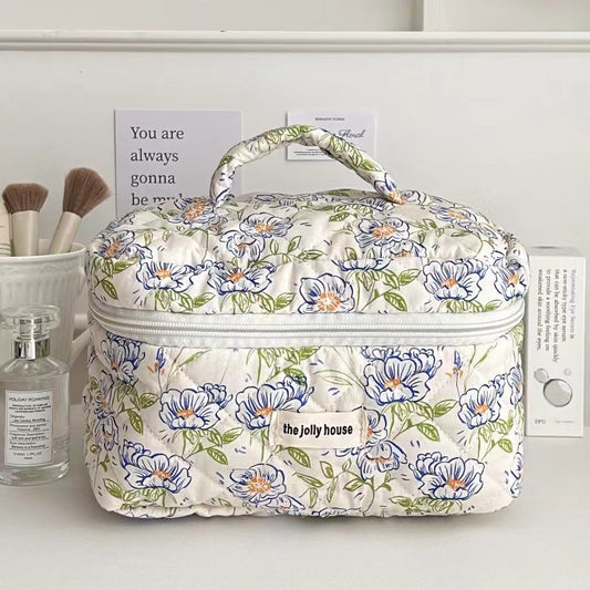 Fresh Flowers Bag within Blue