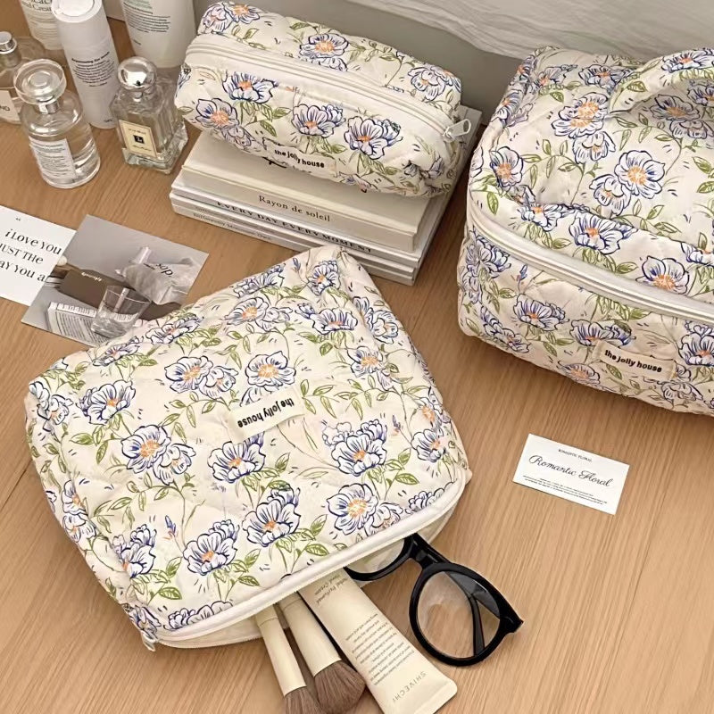 Fresh Flowers Bag within Blue