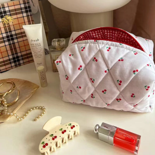 Cherry makeup bag