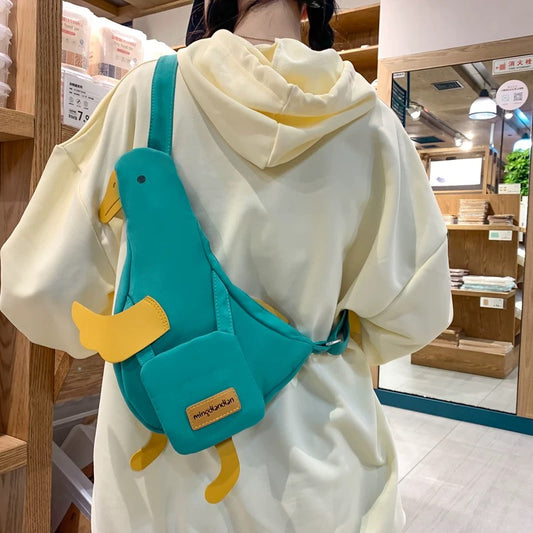 cute duck bag within Blue