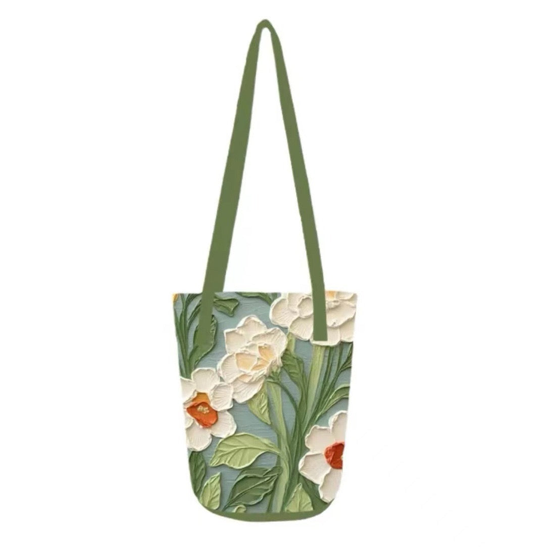 Spring Painting Bucket Bag