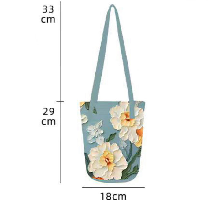 Spring Painting Bucket Bag