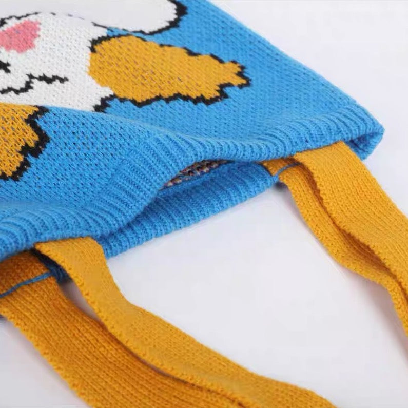 Artist White Dog Bag